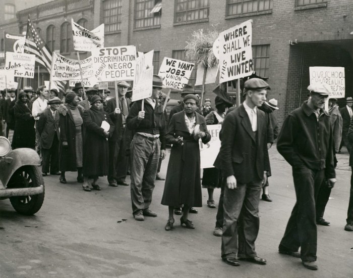 During the great depression union promoters