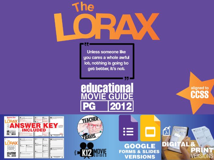 The lorax movie questions and answers