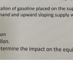 A tax of $1.00 per gallon on gasoline