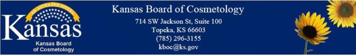 Kansas state board of cosmetology renewal test answers